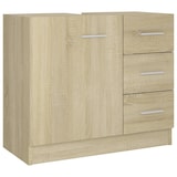 thumbnail of vidaXL Waschbeckenunterschrank Sonoma-Eiche 63x30x54 cm Holzwerkstoff