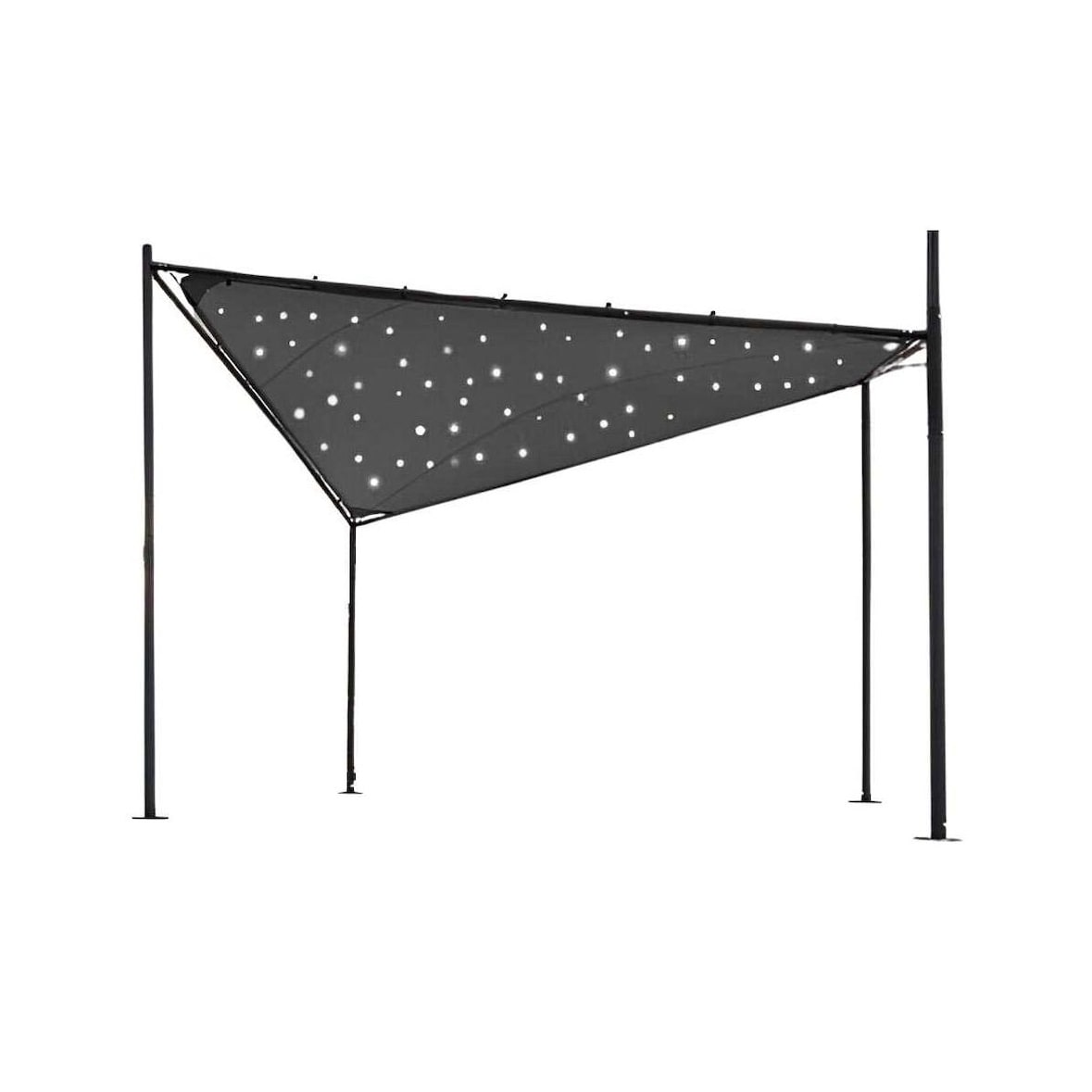 Tonnelle en acier avec toile tendue Ciel étoilé Jardiline