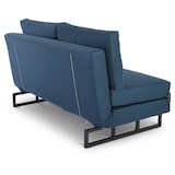 thumbnail of Schlafsofa mit Gästebett-Funktion & verstellbarem Kopfteil, 2-Sitzer mit Schlaffunktion, Mikrofaser in Dunkelblau | Raburg Zara