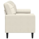thumbnail of vidaXL 3-Sitzer-Sofa mit Zierkissen Creme 180 cm Samt