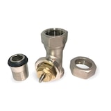 thumbnail of Thermostatventil Vorlaufverschraubung 1/2" Zoll Durchgang Ventil für Heizkörper