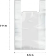 thumbnail of Müllbeutel mit Griff HDPE auf Rolle 25 L 54x53 cm 11my 1080 Stück Transparent Müll Beutel Müllsäcke