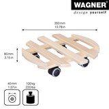 thumbnail of WAGNER Pflanzenroller PALETTI Ø 35 x 8 cm, für den Innenbereich, Buchenholz, natur, Tragkraft 100 kg, EU Ware - 20031901