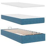 thumbnail of vidaXL Ottoman-Bett mit Matratzen Dunkelblau 160x200 cm Samt