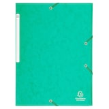 thumbnail of Exacompta  Cod. 17103H - Cartella 3 lembi con elastici Maxi capacity cartoncino lustré  425 g/mq - A4 verde - Confezione da  25 pz.