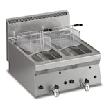 thumbnail of Friggitrice a gas KBS 2 x 8 Lt. da tavolo 14 kW 600x650x295 mm rubinetto di scarico in acciaio inox