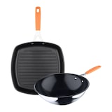 thumbnail of San Ignacio Compact - Juego de Sartén Asador 28x28cm y Wok Ø28cm en Aluminio Forjado Apto para Inducción