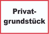 thumbnail of Privatgrundstück Schild schwarz-weiß-rot A0 (841x1189mm)