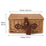 thumbnail of eGenuss Picknickkorb für 2 Personen mit Kühlfach und Zubehör - Grün