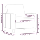 thumbnail of Fauteuil Crème 60 cm Similicuir Modèle Arvelionne