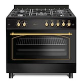 thumbnail of Solthermic Cocina Gas Negra Rústica 90x60 Horno Panorámico F9l50g2rb