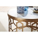 thumbnail of Couchtisch FineBuy Sofatisch Echter Marmor Ø 60 cm Tisch Wohnzimmertisch Rund