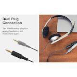 thumbnail of Cuffie Cablata con Microfono a Cancellazione del Rumore, per Ufficio Video Call CS100, Beige