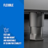thumbnail of Royal Catering Armario para vajilla de acero inoxidable - 120 x 70 x 180 cm -