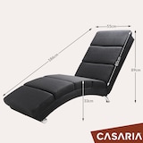thumbnail of Casaria Relaxliege London Massage Leinenoptik Anthrazit