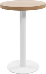 thumbnail of Bistrotisch FLORI rund Hellbraun/Weiß 50 cm MDF | Esstisch kleiner Tisch Cafe Gartentisch Balkontisch Outdoortisch