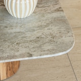 thumbnail of Now's Home - Table basse en marbre gris et pied en bois d'acacia