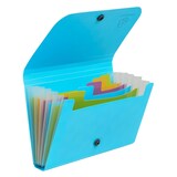 thumbnail of Lot de 6 Trieur valisette Pop'N Co A6, 6 compartiments, coloris cyan
