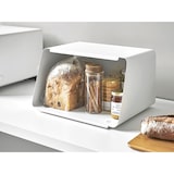 thumbnail of Yamazaki Home Brotkasten weiß Brotkorb Brotbox Brotbehälter mit Bambus Schneidebrett