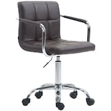 thumbnail of Cadeira de escritório Lucy V2 em imitação de pele marrom