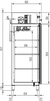 thumbnail of GastroHero Kühlschrank Profi 700 GN 2/1