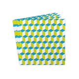 thumbnail of Sovie HOME Serviette Chicago in Blau-Grün aus Linclass® Airlaid 40 x 40 cm, 12 Stück - 3D-Optik