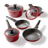 thumbnail of STONELINE® Imagination PLUS Kochgeschirr-Set, 8-tlg., mit abnehmbaren Griffen, rot