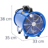 thumbnail of MSW - Bouwventilator - 2700 m³/h - Ø 280 mm - 10 m slang
