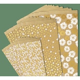 thumbnail of Clairefontaine 394117C Packung mit 50 Geschenktüten Kraft, 24x35+6cm, BlumenWeiß