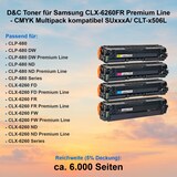 thumbnail of D&C Toner für Samsung CLX-6260FR Premium Line - CMYK Multipack kompatibel SUxxxA/ CLT-x506L