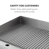 thumbnail of Grillmeile 3000R Elektrogrill 3000W Platte 54,5x35cm geriffelt Silber-Metallic