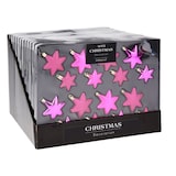 thumbnail of 16tlg Weihnachtskugel Christbaumkugeln Baumkugel Set Sterne Pink