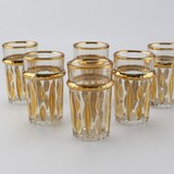 thumbnail of Tasses à thé dorées orientales - lot de 6