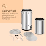 thumbnail of Mundschenk 3XL Maischekessel Bierbrauanlage 3.000 W 9 Programme 65 l Silber-Metallic