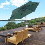 thumbnail of Ombrellone da Giardino in Alluminio Ø2.7x2.35m Inclinabile Verde Scuro