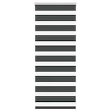 thumbnail of vidaXL Doppelrollo Schwarz 60x100 cm Stoffbreite 55,9 cm Polyester