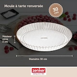 thumbnail of Moule à tarte renversée 30 cm Zenker Black Metallic
