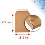 thumbnail of Lot de 10 enveloppes carton B-Box 2 MARRON format 215x270 mm