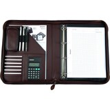 thumbnail of Alassio Ringbuchmappe A4 VITERBO FINEtouch Lederimitat Aktenmappe Arbeitsmappe Auftragsmappe Businessmappe braun 30053