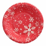 thumbnail of VEPATIM 250 Pappschalen rund tief "Winterzauber" Ø 19 cm x 3 cm rot