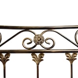 thumbnail of Cabecero de forja Córdoba, color Negro-Oro. Cabezal para cama de 135 cm, Cama 140 cm x 125