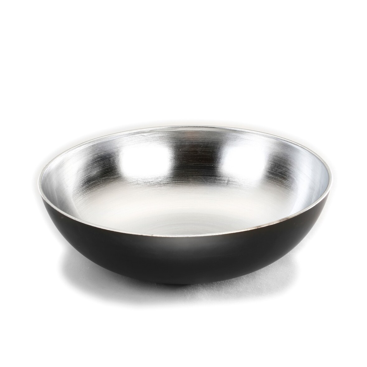 Deko Schale 30cm Kunststoff Schwarz / Silber