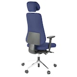 thumbnail of Bürostuhl / Chefsessel PRO-TEC 400 Stoff dunkelblau Alu poliert hjh OFFICE
