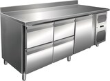 thumbnail of Edelstahl Kühltisch Kühltheke 4 Schubladen/ 1 Tür 231 L -2/+8°C Aufkantung