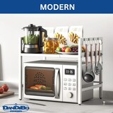 thumbnail of DanDiBo Verstellbares Mikrowellenregal Weiß 2 Stufig 40-64 cm Mikrowellen Regal 96683 Stehend Mikrowellenständer Küchenregal - Kopie