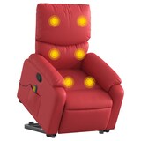 thumbnail of vidaXL Massagesessel mit Aufstehhilfe Rot Kunstleder