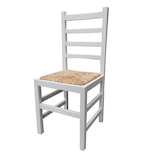 thumbnail of Silla de Madera Pineta blanca asiento anea