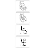 thumbnail of SIGMA Chaise de bureau EC311, plastique/mesh, hauteur d'assise réglable, appuie-tête, noir