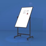 thumbnail of Verrijdbaar whiteboard - Dubbelzijdig- 66x110 cm – Zwart frame