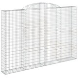 thumbnail of vidaXL Gabionen mit Hochbogen 2 Stk. 300x30x200/220cm Verzinktes Eisen